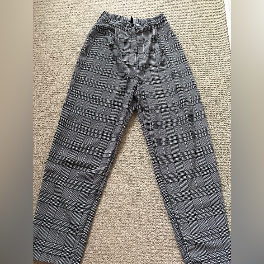 Divided Gray Plaid Men's Pants